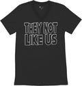 They Not Like Us Men's T-Shirt Minimalist Urban Street Edgy Streetwear Monochrome Slang Outsider Pride Slogan Men's Tee