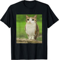 Cat Owl Funny Cursed Internet Trendy Meme T-Shirt