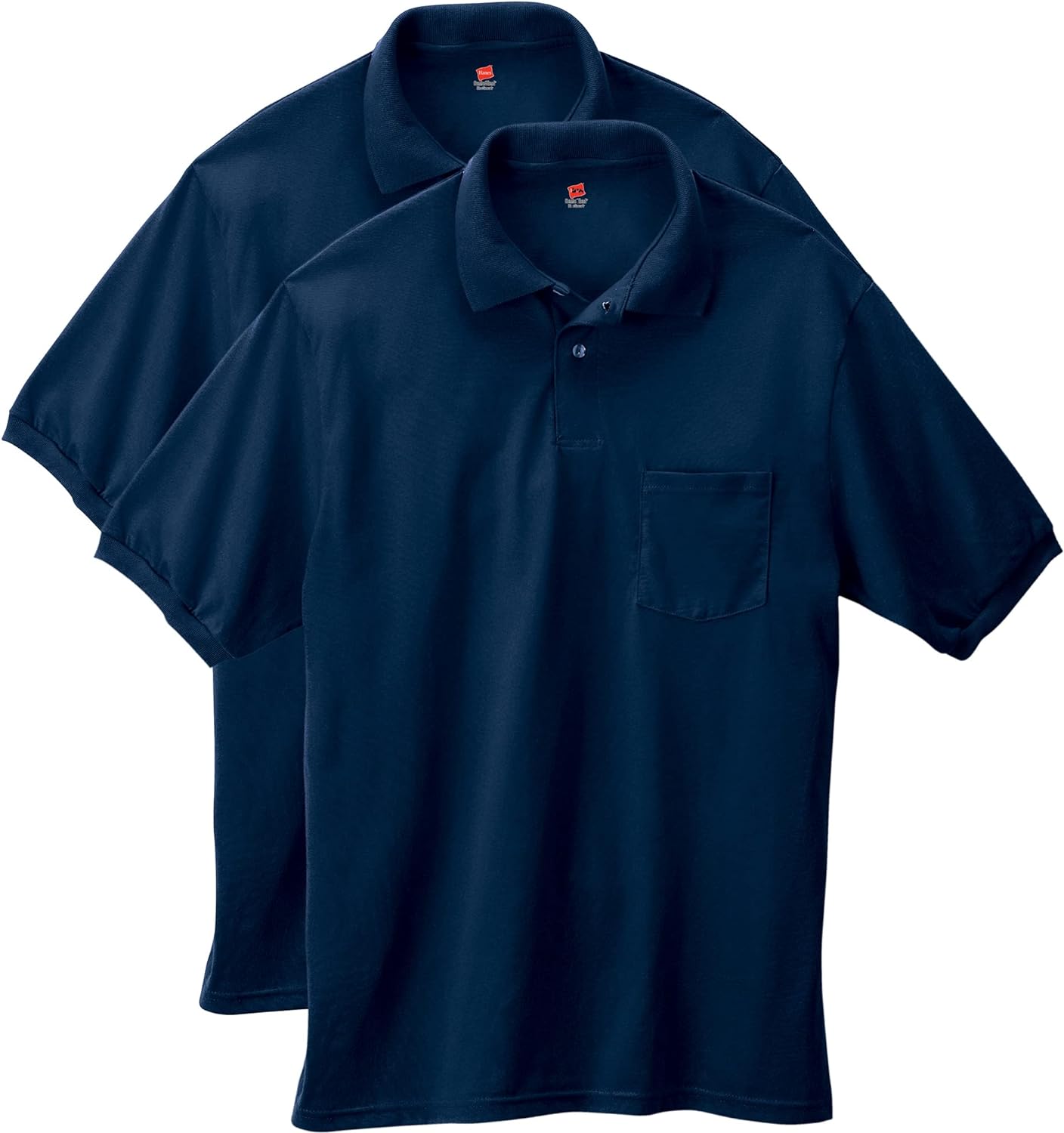 Men's Short Sleeve Jersey Pocket Polo (Pack of 2)