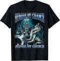 Human by Chance Alpha by Choice Cool Alpha Meme Funny Wolf T-Shirt