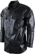 Tracksuits 3202 Mens PU Urban Premium Track Set Vegan Leather Athletic Streetwear Fashion Suit