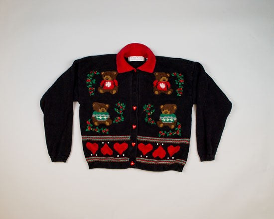 Teddy Bear Love-Small Christmas Sweater