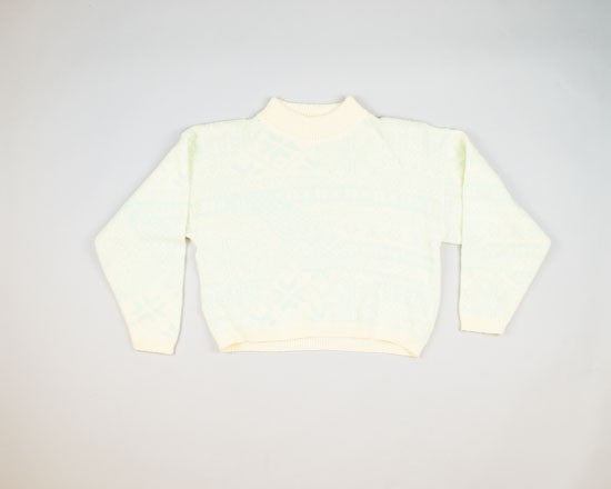 Very Light Blue Snowflakes-Small Christmas Sweater