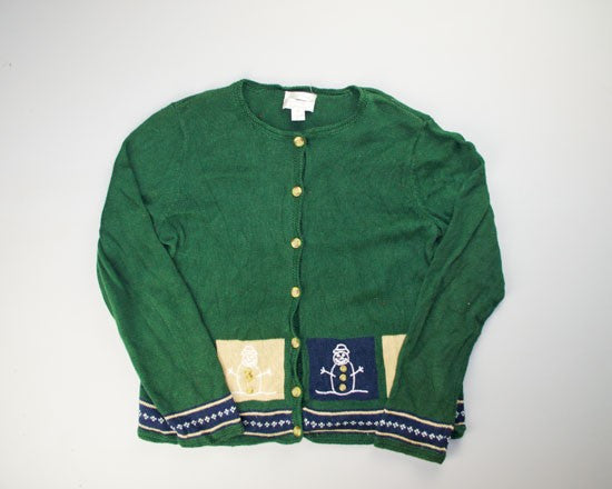 Natural Snowmen-X-Small Christmas Sweater
