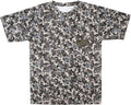 Mens Camo Shirts, Camouflage T-Shirt Hunting, Embroidered USA Flag Design, Authentic Realtree and Mossy Oak Design