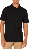 Men's Slim-Fit Cotton Pique Polo Shirt, Short Sleeve, Collared