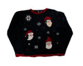 Santa Faces-Small Christmas Sweater