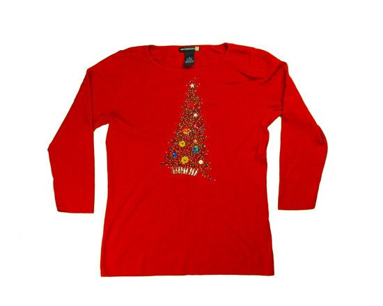 Lean To The Right-X-Small Christmas Sweater