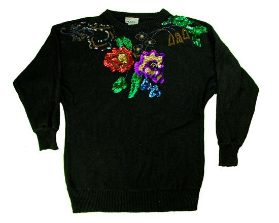 Just A Few Sequins-Small Christmas Sweater