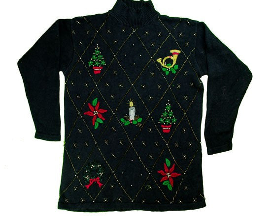 Just A Little Bead Work-Small Christmas Sweater