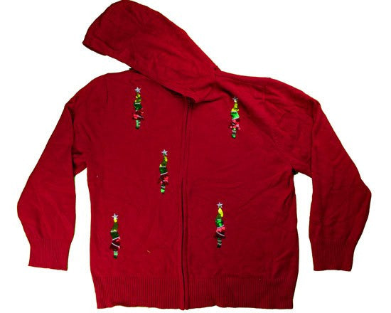 Shinny Trees-Small Christmas Sweater
