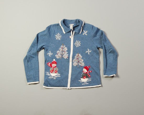 Wintertime Snowmen-Small Christmas Sweater