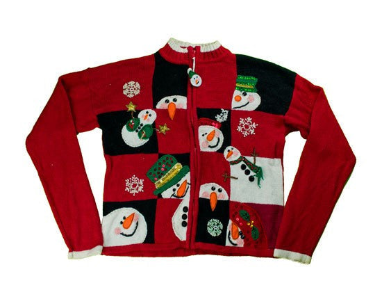 Many Faces-Small Christmas Sweater