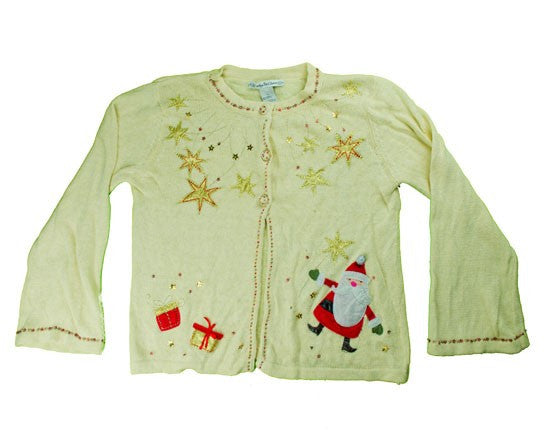 One Gold Star Just Won't Do-Small Christmas Sweater