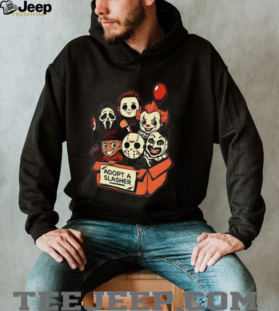 Adopt A Slasher Horror Characters Halloween shirt