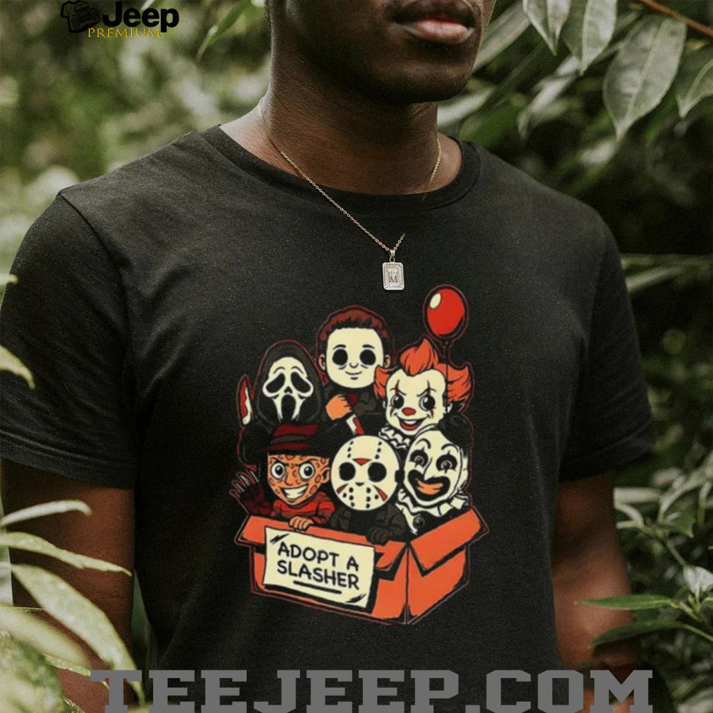 Adopt A Slasher Horror Characters Halloween shirt