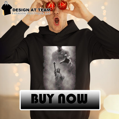 Alien Statue of Liberty Spurs Wemby Spurs vs Knicks shirt