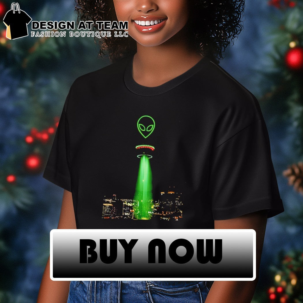Alien Victor Wembanyama San Antonio Spurs Basketball Tower of the Americas city night sky shirt