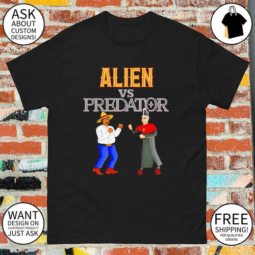 Alien vs Predator Sombrero and Pope 2026 vintage shirt