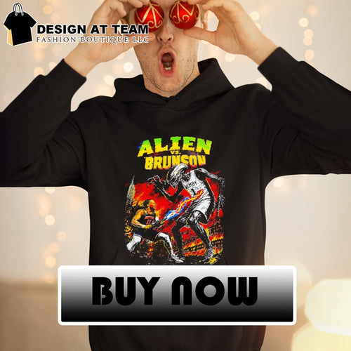 Alien vs. Brunson Jalen Brunson and Victor Wembanyama Basketball NBA Finals 2026 shirt