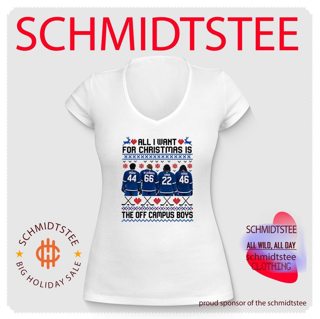 All I Want For Christmas Is The Off Campus Boys ugly shirt