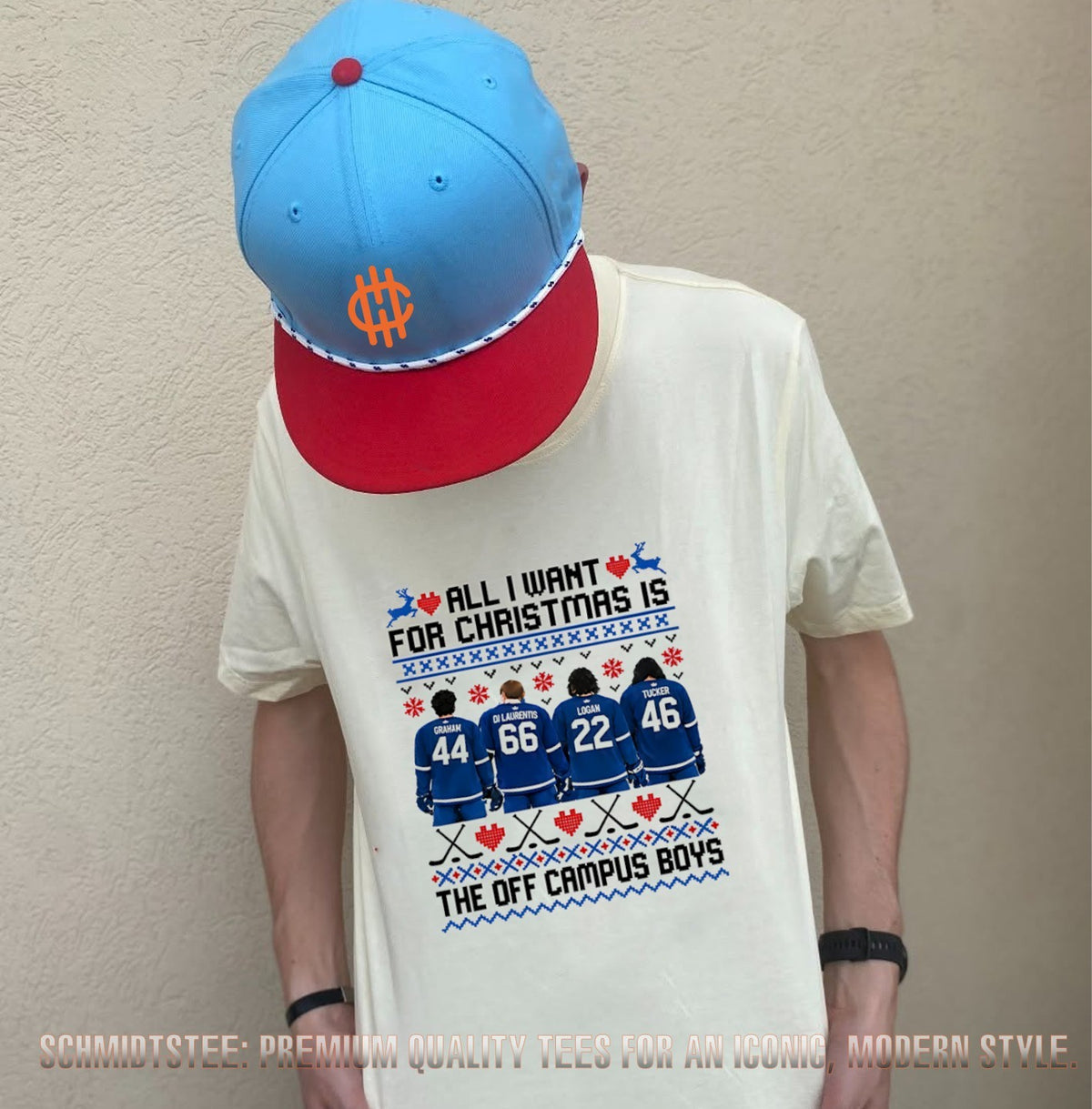 All I Want For Christmas Is The Off Campus Boys ugly shirt