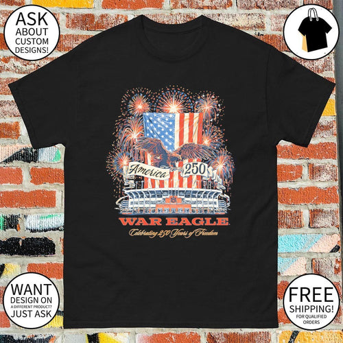 America 250 War Eagle Celebrating 250 Years of Freedom 4th of July shirt