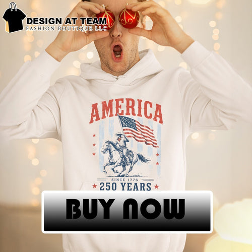 American Cowboy Horse Flag America Since 1776 250 Years shirt