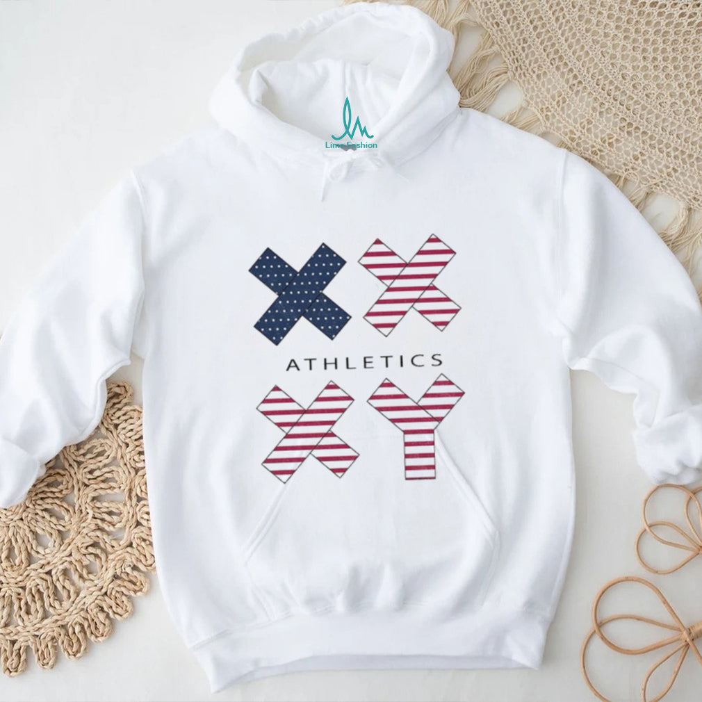 American Flag XX XY Genetics Patriotic Athletic shirt