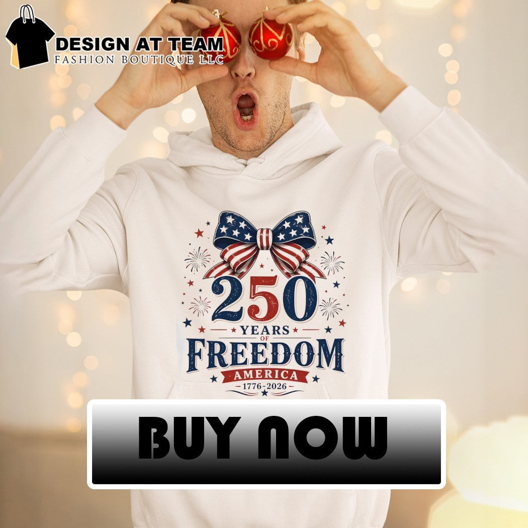 American Patriotic 250 Years of Freedom America 1776 2026 4th of July shirt