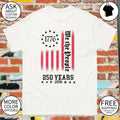 American patriot 1776 We the People 250 years 2026 stars stripes American flag shirt