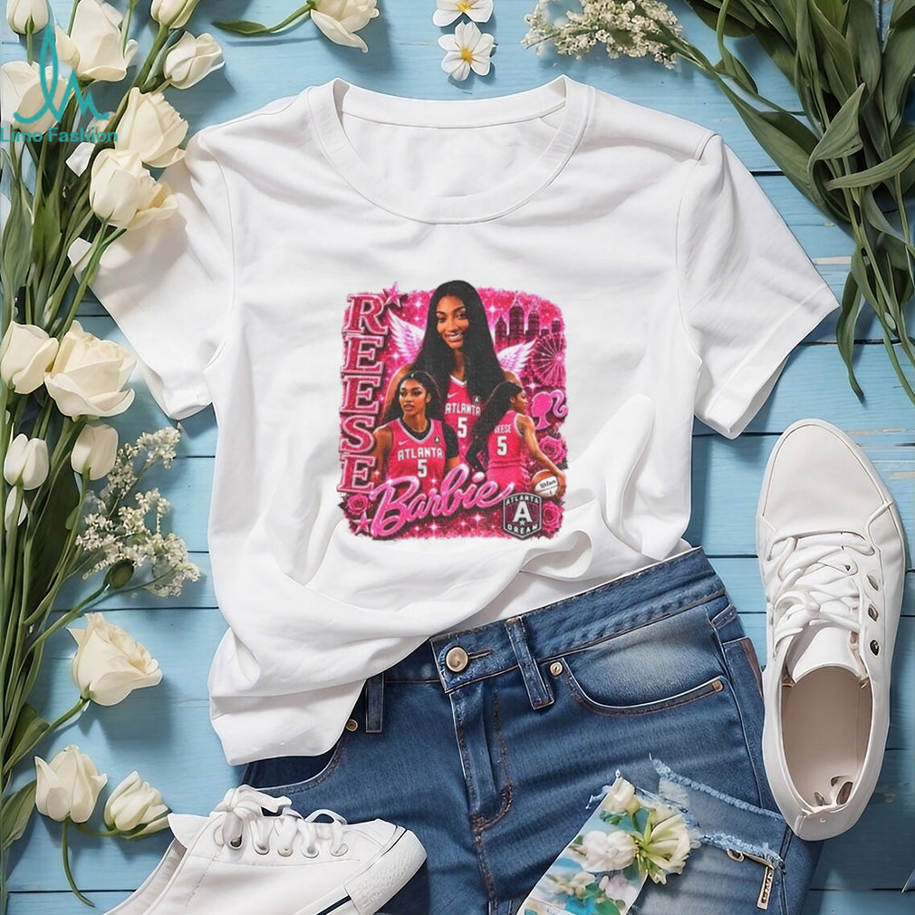 Angel Reese Atlanta Dream Player Barbie Pink Basketball Collage WNBA shirt