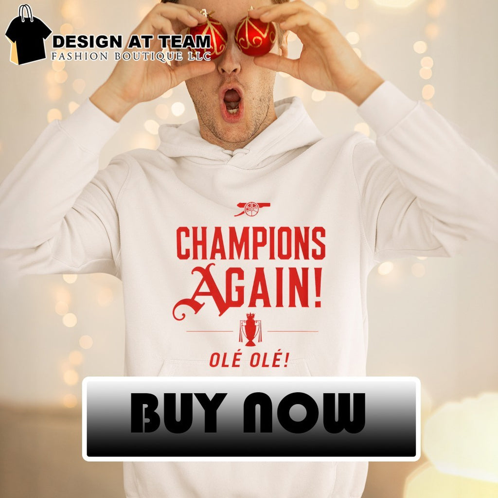 Arsenal FC Celebration Champions Again Ole Ole Premier League 2026 shirt