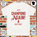 Arsenal FC Celebration Champions Again Ole Ole Premier League 2026 shirt