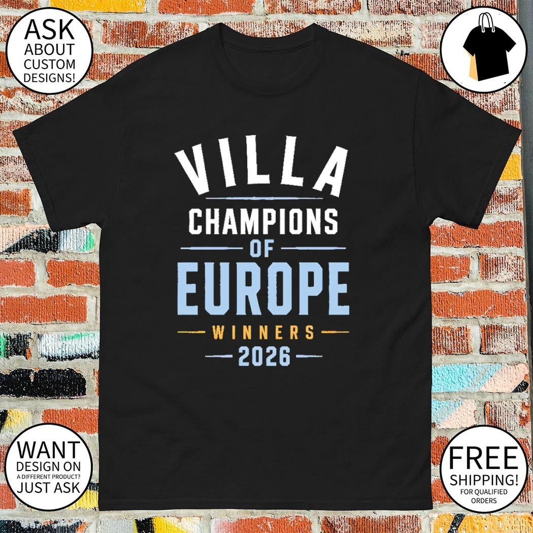 Aston Villa FC Champions of Europa League Winners 2026 shirt