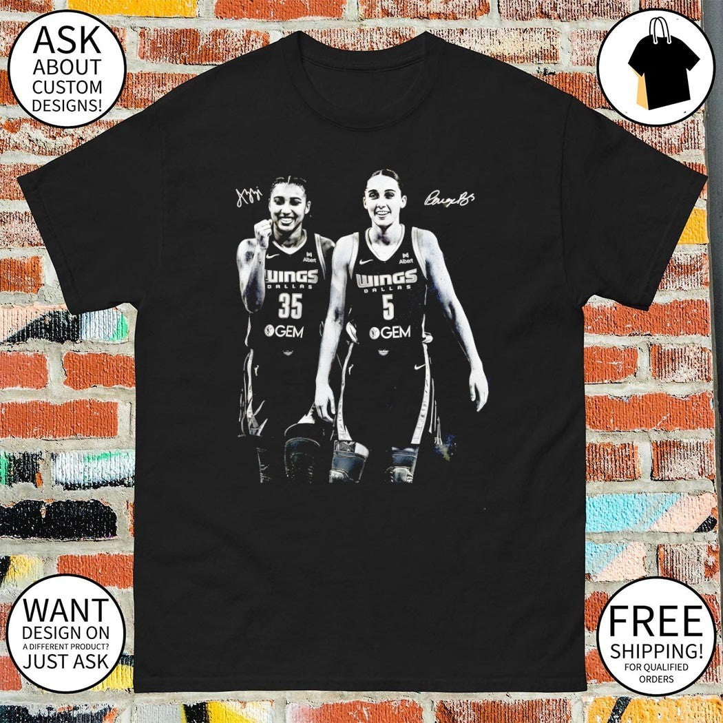 Azzi Fudd Paige Bueckers Dallas Wings basketball player graphic signature shirt
