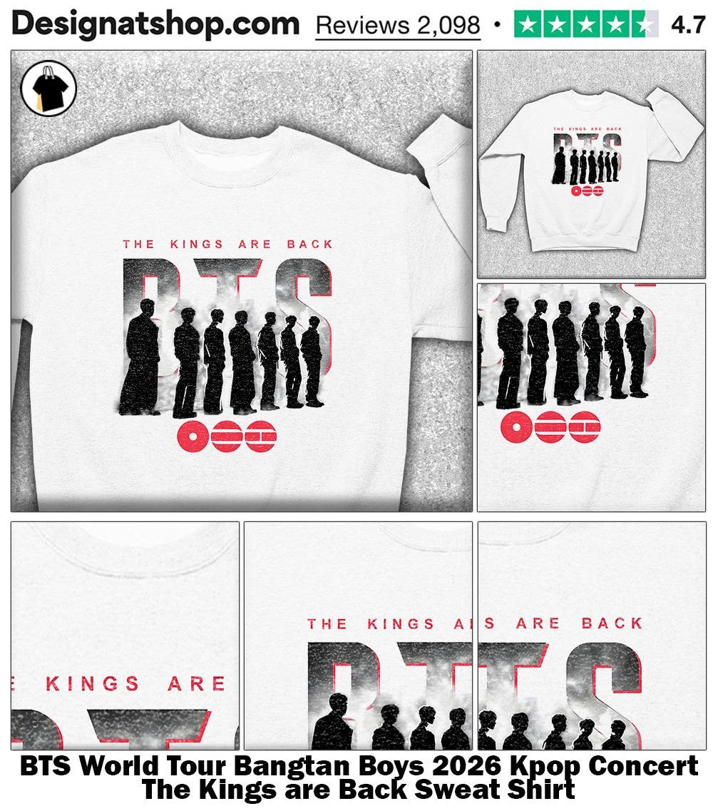 BTS World Tour Bangtan Boys 2026 Kpop Concert The Kings are Back shirt