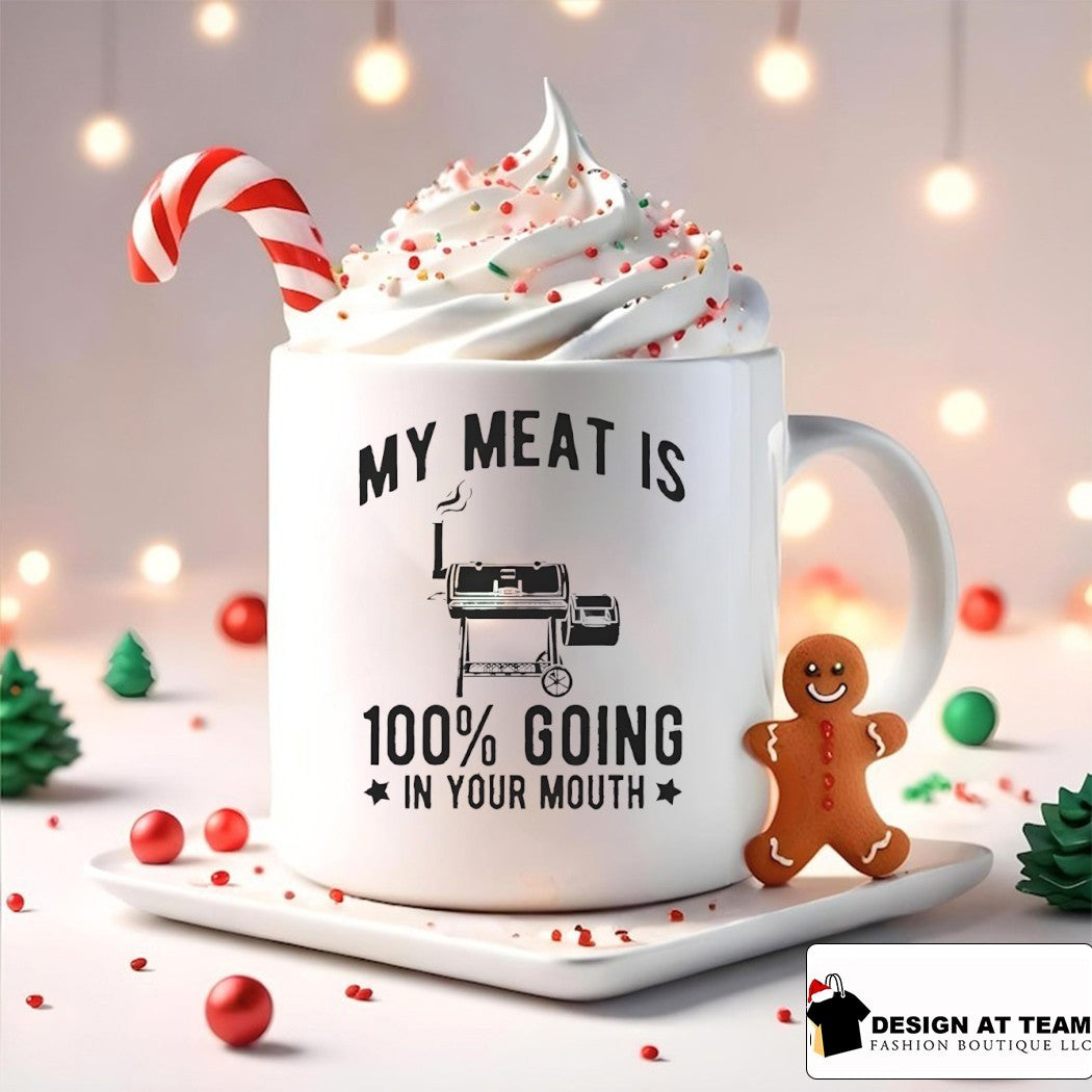 Barbecue grill BBQ cooking My meat is 100 going in your mouth shirt