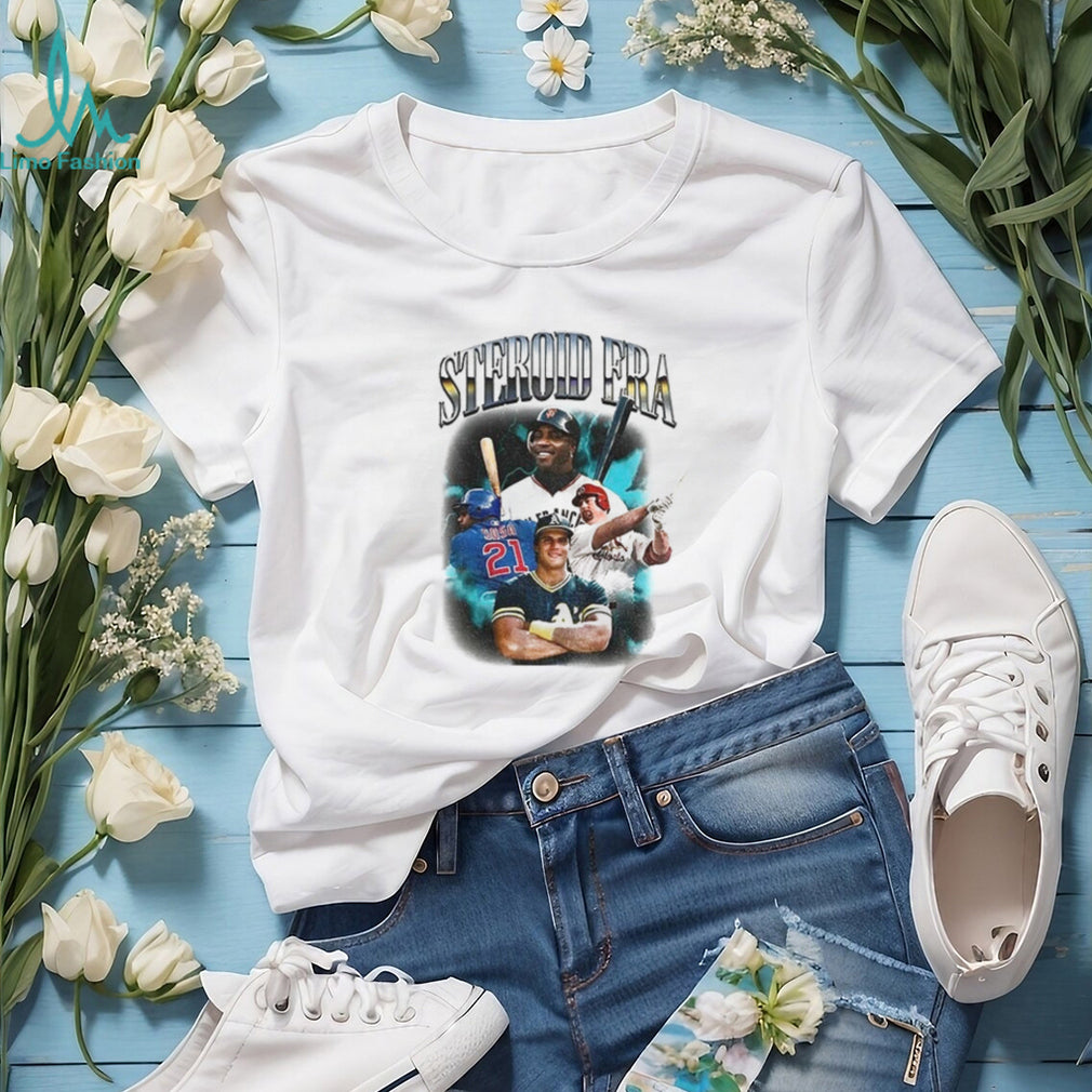 Barry Bonds Sammy Sosa Mark McGwire Jose Canseco Steroid Era baseball players shirt