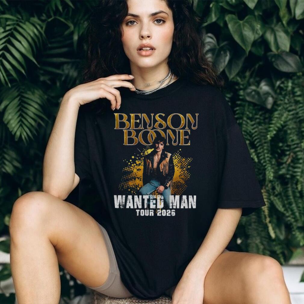 Benson Boone Wanted Man Tour 2026 music shirt
