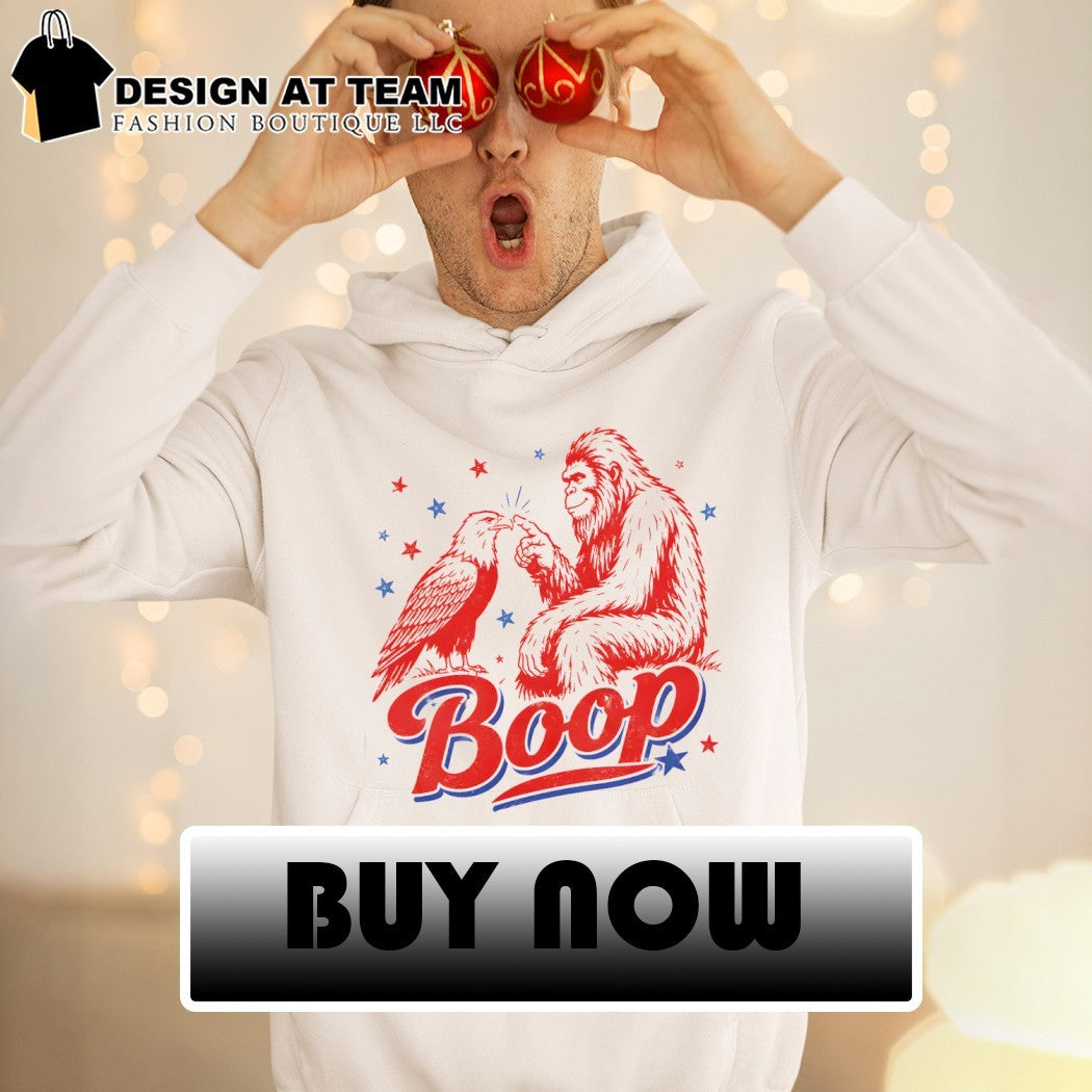 Bigfoot and eagle bird Boop 4th of July shirt