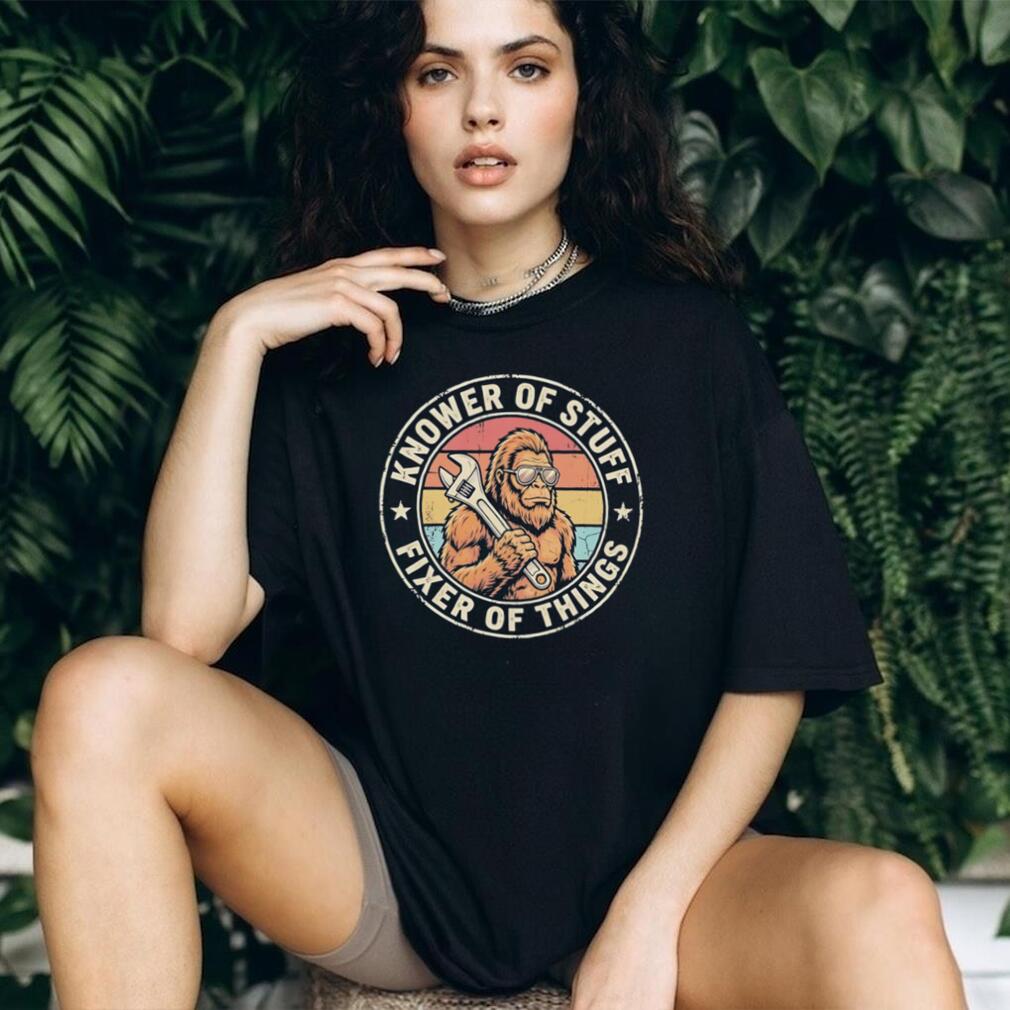 Bigfoot knower of stuff fixer of things vintage shirt