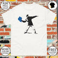 Blue strip paint Thrower Team Algae Washington DC Reflecting Pool shirt