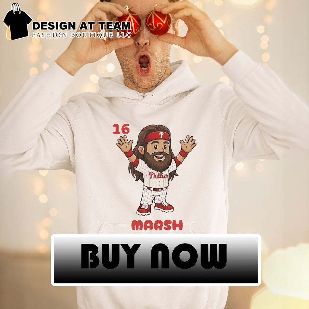 Brandon Marsh 16 cartoon Philadelphia Phillies Baseball MLB 2026 shirt