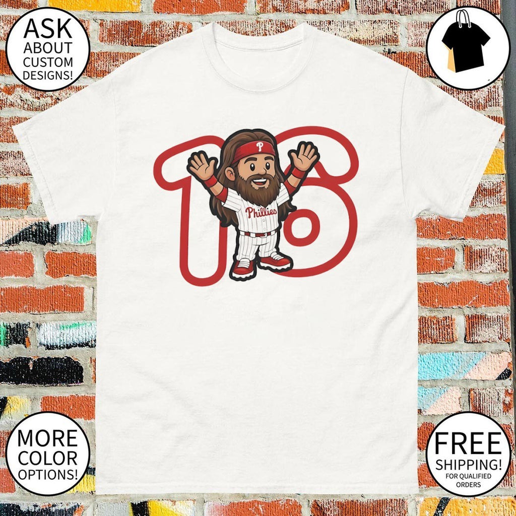 Brandon Marsh 16 cartoon Philadelphia Phillies Baseball Player MLB 2026 shirt