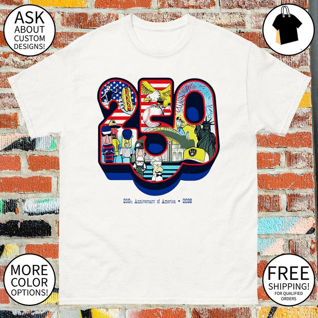 Brewers 250th Anniversary of America 2026 4th of July shirt