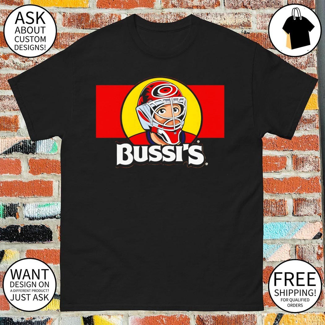 Buc-ee’s Bussi’s Brandon Bussi Carolina Hurricanes Hockey NHL 2026 Player shirt