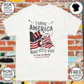 Buc-ee’s Patriotic I love America Buc-ee’s too American flag shirt