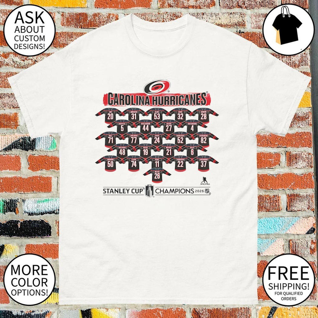 Carolina Hurricanes All Team Hockey 2026 Stanley Cup Champions NHL Celebration shirt