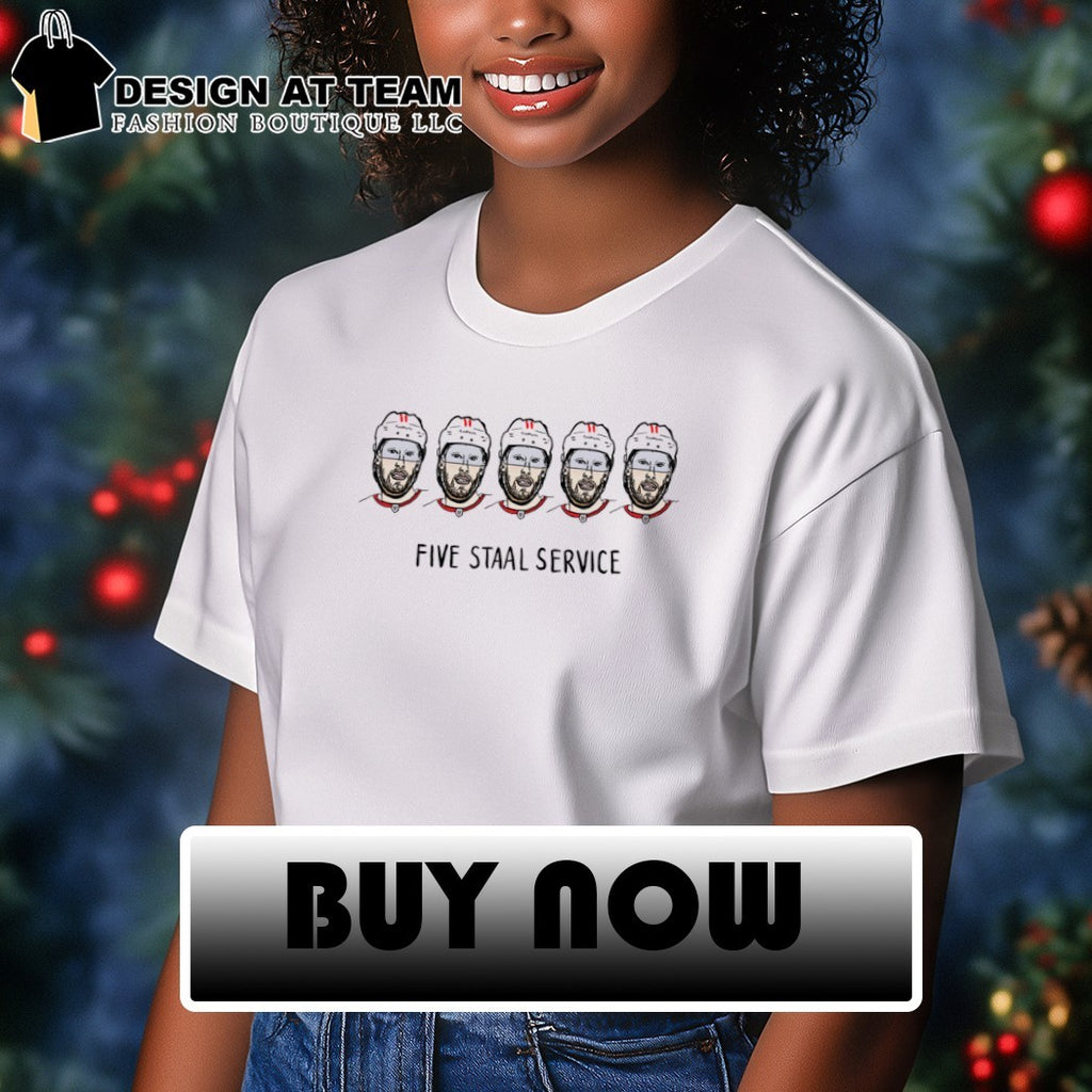 Carolina Hurricanes Hockey Players Illustration Five Staal Service 2026 shirt